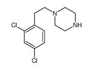 1-[2-(2,4-dichlorophenyl)ethyl]piperazine结构式