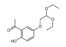1-[5-(2,2-diethoxyethoxy)-2-hydroxyphenyl]ethanone Structure