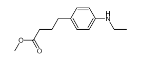 methyl 4-(4-(ethylamino)phenyl)butanoate结构式