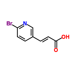 (E)-3-(6-溴吡啶-3-基)丙烯酸结构式