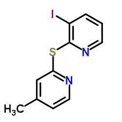 3-Iodo-2-[(4-methyl-2-pyridinyl)sulfanyl]pyridine Structure