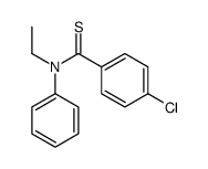 4-chloro-N-ethyl-N-phenylbenzenecarbothioamide结构式
