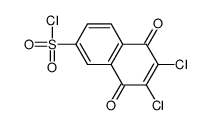6,7-dichloro-5,8-dioxonaphthalene-2-sulfonyl chloride结构式