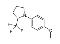 1-(4-甲氧基苯基)-2-(三氟甲基)吡咯烷结构式