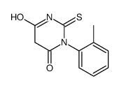 2-mercapto-1-(2-methylphenyl)pyrimidine-4,6(1H,5H)-dione structure