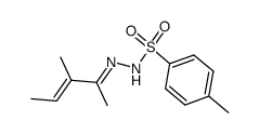 3-Methyl-penten-(3)-on-(2)-p-toluolsulfonylhydrazon结构式