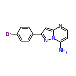 2-(4-Bromophenyl)pyrazolo[1,5-a]pyrimidin-7-amine结构式