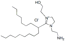(Z)-1-(2-aminoethyl)-2-(8-heptadecyl)-4,5-dihydro-3-(2-hydroxyethyl)-1H-imidazolium chloride structure