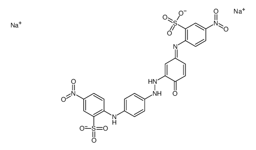 disodium 2-[[4-[[2-hydroxy-5-[(4-nitro-2-sulphonatophenyl)amino]phenyl]azo]phenyl]amino]-5-nitrobenzenesulphonate picture