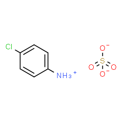 4-chloroanilinium hydrogen sulphate Structure