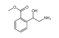 Benzoic acid, 2-(2-amino-1-hydroxyethyl)-, methyl ester Structure