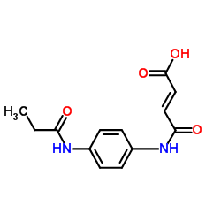 (2E)-4-Oxo-4-{[4-(propionylamino)phenyl]amino}-2-butenoic acid结构式