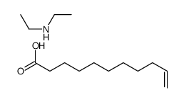 undec-10-enoic acid, compound with diethylamine (1:1)结构式