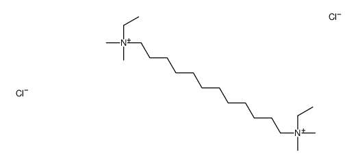 [dodecane-1,12-diylbis(ethyldimethylammonium)] dichloride structure