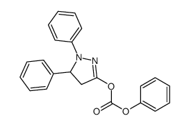 (2,3-diphenyl-3,4-dihydropyrazol-5-yl) phenyl carbonate结构式