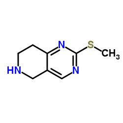 2-(Methylsulfanyl)-5,6,7,8-tetrahydropyrido[4,3-d]pyrimidine结构式