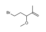 5-bromo-3-methoxy-2-methylpent-1-ene Structure