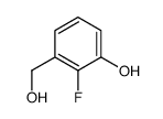 2-Fluoro-3-(hydroxymethyl)phenol Structure