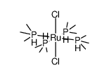 trans-dichlorotetrakis(trimethylphosphine)ruthenium(II)结构式