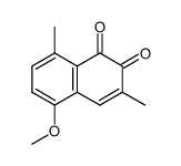 3,8-dimethyl-5-methoxy-1,2-naphthoquinone结构式