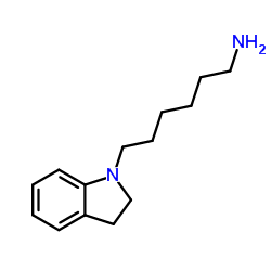 6-(2,3-Dihydro-1H-indol-1-yl)-1-hexanamine Structure