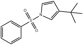 3-(叔-丁基)-1-(苯磺酰)-1H-吡咯结构式