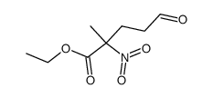 2-methyl-2-nitro-5-oxopentanoic acid ethyl ester Structure