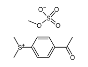 (4-acetyl-phenyl)-dimethyl sulfonium , methyl sulfate结构式