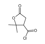 2,2-dimethyl-5-oxooxolane-3-carbonyl chloride结构式
