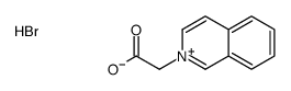 2-isoquinolin-2-ium-2-ylacetic acid,bromide Structure