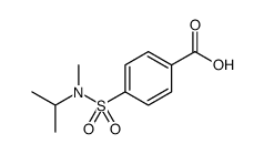 Benzoic acid, 4-[[methyl(1-methylethyl)amino]sulfonyl] Structure