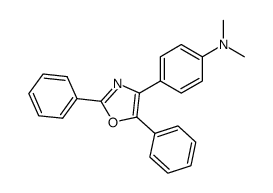 4-(2,5-diphenyloxazol-4-yl)-N,N-dimethylaniline Structure