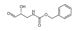 (R)-3-[N-(benzyloxycarbonyl)amino]-2-hydroxypropanal结构式