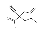 2-acetyl-2-propyl-pent-4-enenitrile Structure