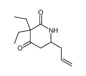 3,3-diethyl-6-allyl-piperidine-2,4-dione Structure