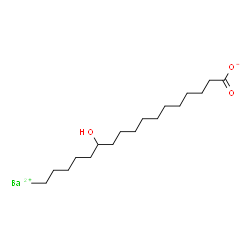 Octadecanoic acid, 12-hydroxy-, barium salt, basic Structure