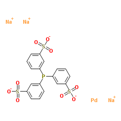[[3,3',3''-(Phosphinidyne-κP)tris[benzenesulfonato]](3-)]-Palladate(3-) Sodium结构式