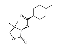 (S)-4-methylcyclohex-3-enecarboxylic acid 4,4-dimethyl-2-oxo-tetrahydrofuran-3-yl ester结构式