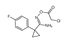 (Z)-N'-(2-chloroacetoxy)-1-(4-fluorophenyl)cyclopropane-1-carboximidamide Structure