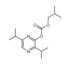 2-isobutoxycarbonyloxy-3,6-diisopropylpyrazine Structure