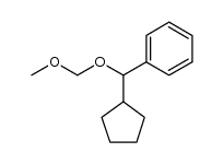 (cyclopentyl(methoxymethoxy)methyl)benzene Structure