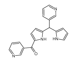 1-nicotinoyl-5-(3-pyridyl)dipyrromethane结构式