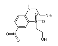 2-[2-(2-aminoethylamino)-5-nitrophenyl]sulfonylethanol结构式