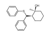 cis-1-methyl-2-[1-(phenylthio)benzyl]cyclohexanol结构式