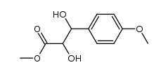 methyl 2,3-dihydroxy-3-(4-methoxyphenyl)propanoate结构式
