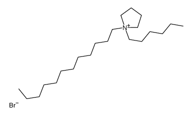 1-dodecyl-1-hexylpyrrolidin-1-ium,bromide Structure