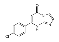 7-(4-chlorophenyl)-8H-imidazo[1,2-a]pyrimidin-5-one结构式