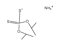 ammonium (O,O'-diisopropyl) phosphodithioate结构式