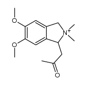 [1-(propyl-2'-one)-2,2-dimethyl-5,6-dimethoxy-isoindolinium]结构式