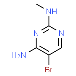 5-溴-N2-甲基-2,4-嘧啶二胺结构式